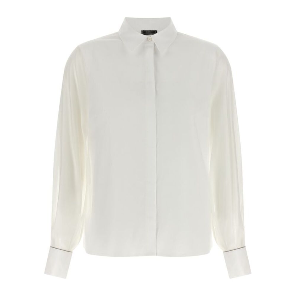 Peserico White Cotton Women's Blouse